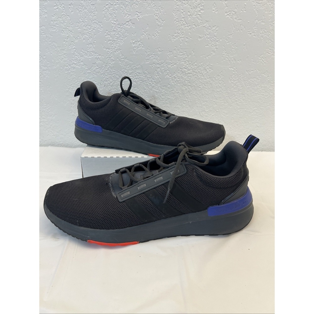 Adidas Originals Racer TR21‎ Cloudfoam Mens Running Shoes Sz 14 Black Blue 2021